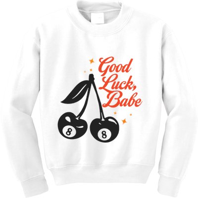 Good Luck Babe Kids Sweatshirt