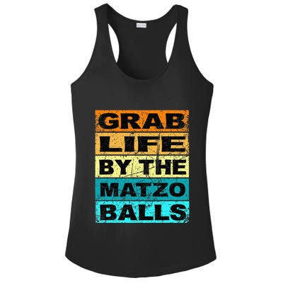 Grab Life By The Matzo Balls Kosher Passover Ladies PosiCharge Competitor Racerback Tank