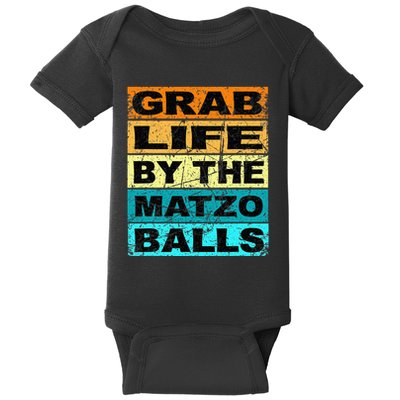 Grab Life By The Matzo Balls Kosher Passover Baby Bodysuit