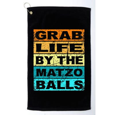 Grab Life By The Matzo Balls Kosher Passover Golf Towel