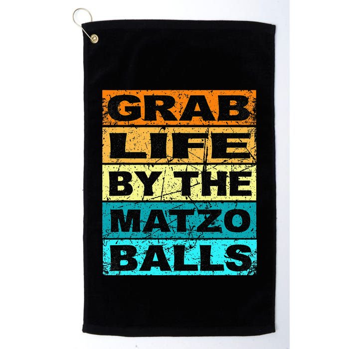 Grab Life By The Matzo Balls Kosher Passover Golf Towel