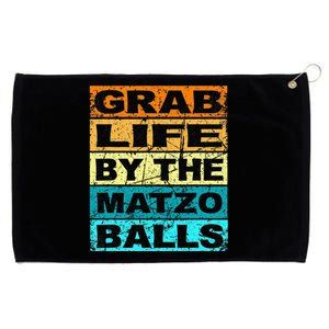 Grab Life By The Matzo Balls Kosher Passover Grommeted Golf Towel