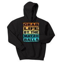 Grab Life By The Matzo Balls Kosher Passover Kids Hoodie