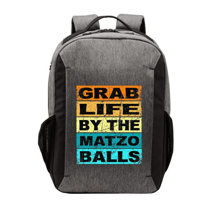 Grab Life By The Matzo Balls Kosher Passover Vector Backpack