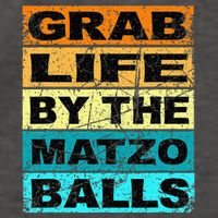 Grab Life By The Matzo Balls Kosher Passover Vector Backpack