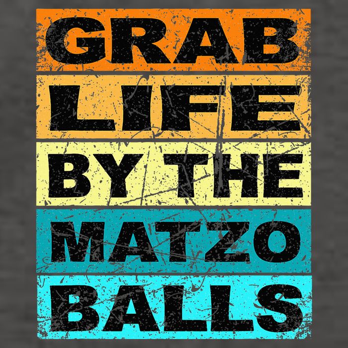 Grab Life By The Matzo Balls Kosher Passover Vector Backpack