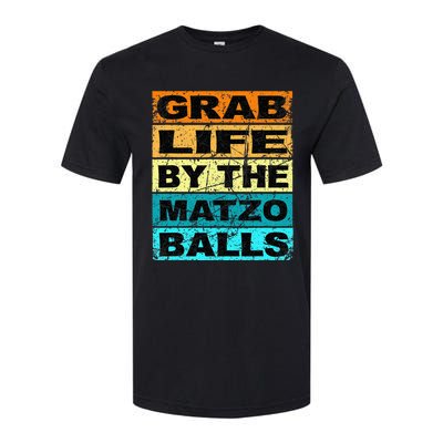 Grab Life By The Matzo Balls Kosher Passover Softstyle CVC T-Shirt