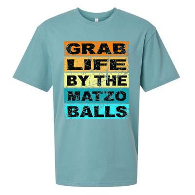 Grab Life By The Matzo Balls Kosher Passover Sueded Cloud Jersey T-Shirt