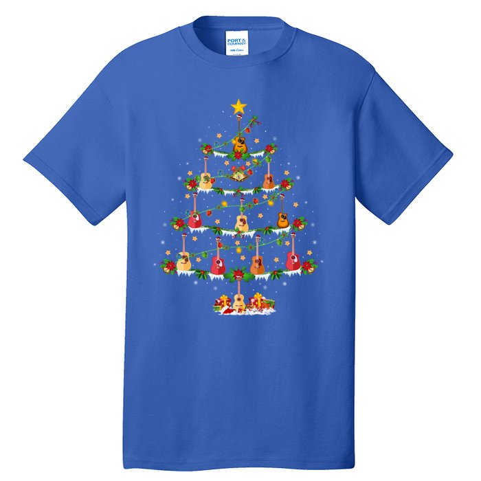 Guitar Lover Christmas Lighting Guitar Xmas Tree Meaningful Gift Tall T-Shirt