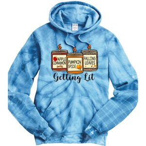 Getting Lit Candles Pumpkin Spice Fall Thanksgiving Matching Tie Dye Hoodie