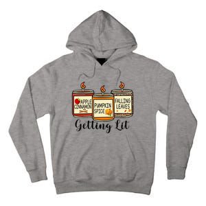 Getting Lit Candles Pumpkin Spice Fall Thanksgiving Matching Tall Hoodie