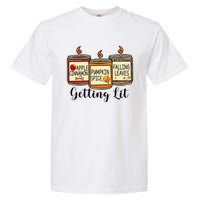 Getting Lit Candles Pumpkin Spice Fall Thanksgiving Matching Garment-Dyed Heavyweight T-Shirt