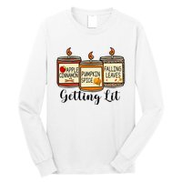 Getting Lit Candles Pumpkin Spice Fall Thanksgiving Matching Long Sleeve Shirt