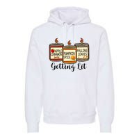 Getting Lit Candles Pumpkin Spice Fall Thanksgiving Matching Premium Hoodie