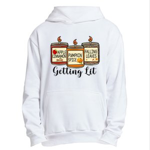 Getting Lit Candles Pumpkin Spice Fall Thanksgiving Matching Urban Pullover Hoodie