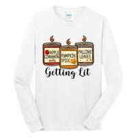 Getting Lit Candles Pumpkin Spice Fall Thanksgiving Matching Tall Long Sleeve T-Shirt