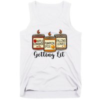 Getting Lit Candles Pumpkin Spice Fall Thanksgiving Matching Tank Top