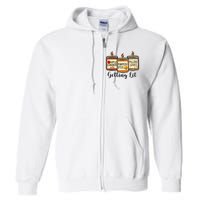 Getting Lit Candles Pumpkin Spice Fall Thanksgiving Matching Full Zip Hoodie