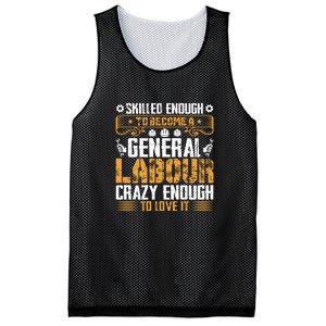 General Labor Crazy Enough To Love It Labor Day Gift Mesh Reversible Basketball Jersey Tank