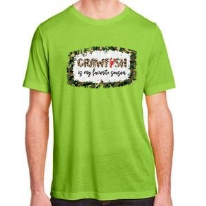 G0r Leopard Camo Crawfish Is My Favorite Season Cajun Lover Gift Adult ChromaSoft Performance T-Shirt