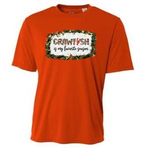 G0r Leopard Camo Crawfish Is My Favorite Season Cajun Lover Gift Cooling Performance Crew T-Shirt