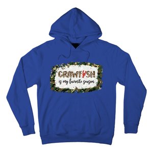 G0r Leopard Camo Crawfish Is My Favorite Season Cajun Lover Gift Hoodie