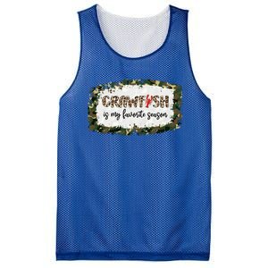 G0r Leopard Camo Crawfish Is My Favorite Season Cajun Lover Gift Mesh Reversible Basketball Jersey Tank