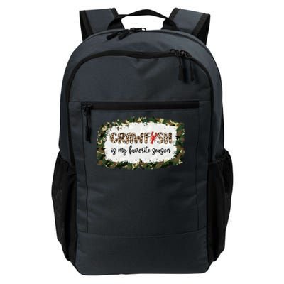 G0r Leopard Camo Crawfish Is My Favorite Season Cajun Lover Gift Daily Commute Backpack