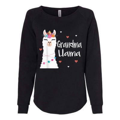 Grandma Llama Cute Llamas Lover Best Grandmother Ever, Mother's Day Womens California Wash Sweatshirt