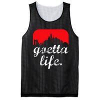 Goetta Life Cincinnati Skyline Funny Cincinnati Food Mesh Reversible Basketball Jersey Tank