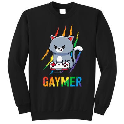 Gaymer LGBT Cat Pride Rainbow Video Game Lovers Gift Sweatshirt