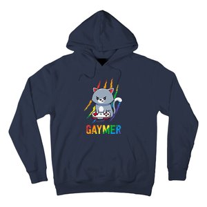 Gaymer Lgbt Cat Pride Rainbow Video Game Lovers Gift Hoodie