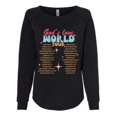 God's Love Christian Bible Verse Aesthetic Womens California Wash Sweatshirt