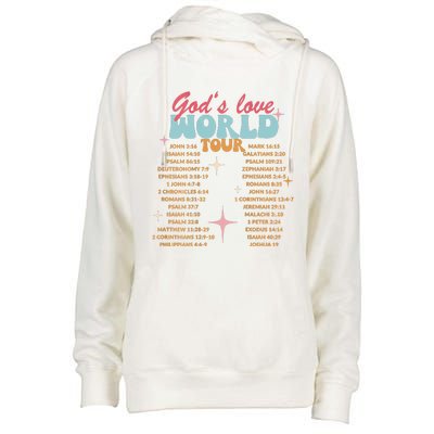 God's Love Christian Bible Verse Aesthetic Womens Funnel Neck Pullover Hood