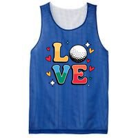 Golf Love Cute Golfing N And Colorful Golfer Meaningful Gift Mesh Reversible Basketball Jersey Tank