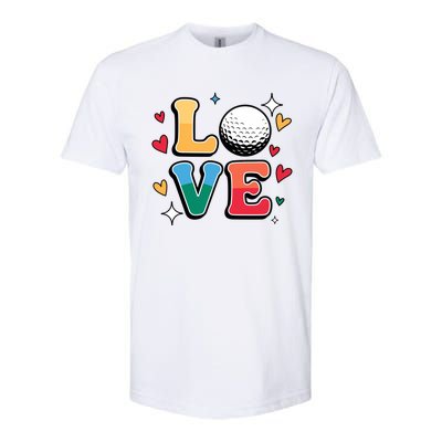 Golf Love Cute Golfing N And Colorful Golfer Meaningful Gift Softstyle CVC T-Shirt