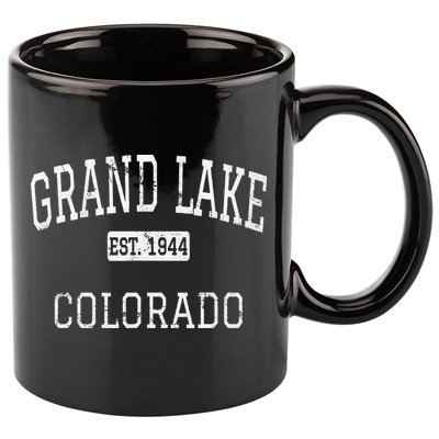 Grand Lake Colorado Co Vintage 11oz C Handle Ceramic Mug