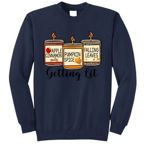 Getting Lit Candles Cute Fall Tall Sweatshirt