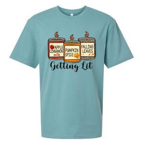 Getting Lit Candles Cute Fall Sueded Cloud Jersey T-Shirt