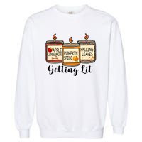 Getting Lit Candles Cute Fall Garment-Dyed Sweatshirt