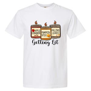 Getting Lit Candles Cute Fall Garment-Dyed Heavyweight T-Shirt