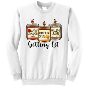 Getting Lit Candles Cute Fall Sweatshirt