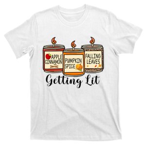 Getting Lit Candles Cute Fall T-Shirt