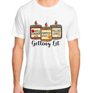 Getting Lit Candles Cute Fall Adult ChromaSoft Performance T-Shirt