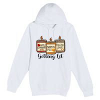 Getting Lit Candles Cute Fall Premium Pullover Hoodie