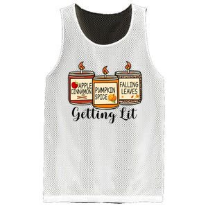 Getting Lit Candles Cute Fall Mesh Reversible Basketball Jersey Tank