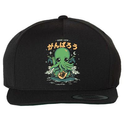 Good Luck Cthulhu Wool Snapback Cap