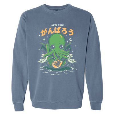 Good Luck Cthulhu Garment-Dyed Sweatshirt