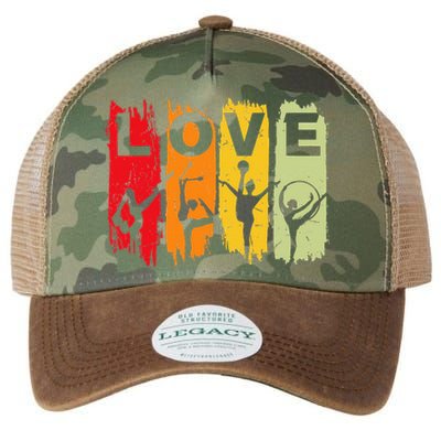 Gymnastic Love Coach DancinG Cheerleading Legacy Tie Dye Trucker Hat