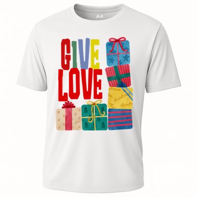 Give Love Christmas Holiday Gifts Performance Shirt